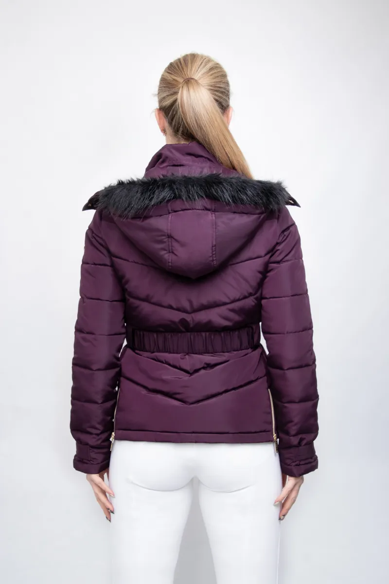 Coldstream Cornhill Quilted Coat - Mulberry Purple-4